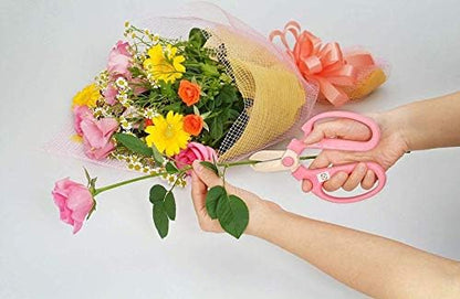Japanese Florist Scissors – Professional Ultra Sharp Flower Shears Made in JAPAN for Ikebana Floral Design & Gardening SAKAGEN HAND CREATION F-170 (Violet)