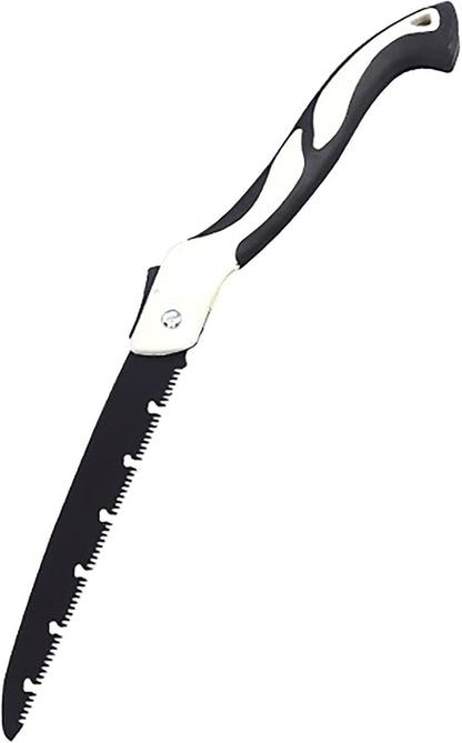 Folding Saw with Rubber Handle, 20.4 Inch Manganese Steel SK-5 Blade Pruning Saw for Hunting, Gardening, Camping and Trimming (blade 27cm)
