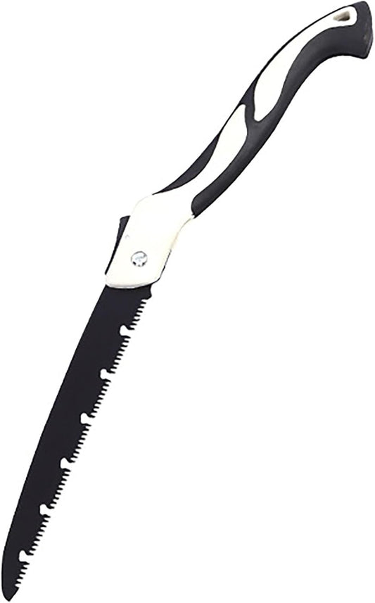 Folding Saw with Rubber Handle, 20.4 Inch Manganese Steel SK-5 Blade Pruning Saw for Hunting, Gardening, Camping and Trimming (blade 27cm)