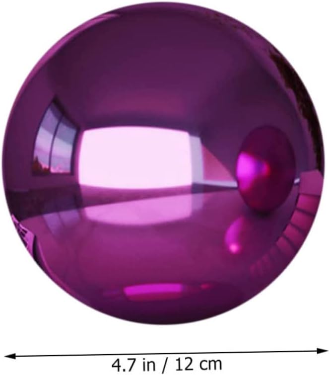 Happyyami Stainless Steel Ball Gazebo Garden Mirror Reflective Ball Decorative Sphere Outdoor Gazing Globe Unbreakable Decorative Sphere
