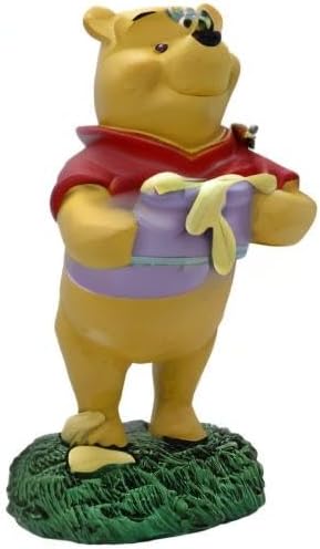 Dinsey Winnie The Pooh Honey Pot Everyday Outdoor Garden Statue, 6 inches Tall, Officially Licensed Disney Product