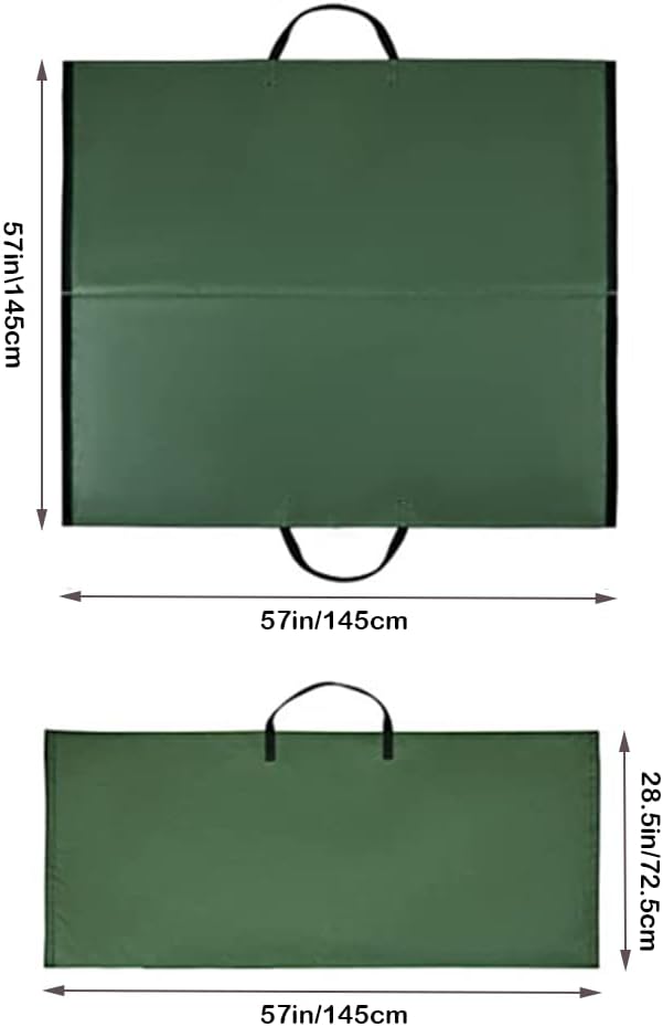 Leaf Bag for Collecting Leaves, Reusable Garden Yard Waste Tarp Container, Reusable Heavy Duty Gardening Bag with handles