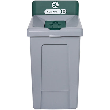 Stager Direct, 33 Gallon Compost Recycling Station with Lid, Recycle Bin, Exterior Trash Can, Recycling Station Kit, Heavy Duty Premium Plastic, Perfect for Kitchen, Office, Garden, Garage, (N.4)