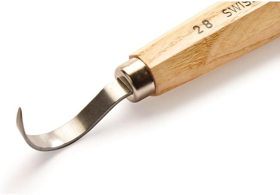 Pfeil Swiss Made Spoon Knife, Small Round, Right Bevel #28