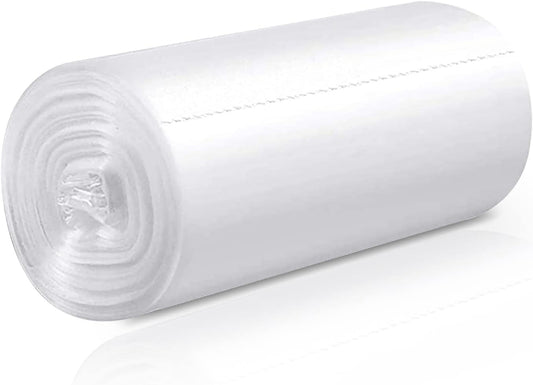 8 Gallon Trash Bags, 40 Count, Garbage Bags, No Flaps/Ties, 55x68cm,8.4g/pcs, Unscented, White