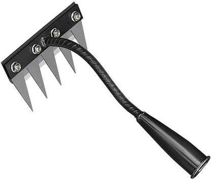Gardening Hand Weeder Puller Tool, Manual Weeder with Detachable Blade Weeder Puller Tool,High-Carbon Steel Weed Removal Tool for Farm Lawn Garden, 5/6/7/8 Teeth Sizes (5 Teeth)
