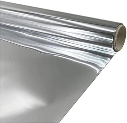 Reflective Mylar Metal Film Sheeting Mirror-Like Reflecting Grow Light Reflector for Indoor Garden Grow Room Window Wall Floor Roof Ceiling Cover 2 mil Thick 50 ft Length