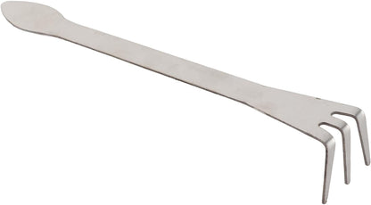 3 Prong Root Rake, Stainless Steel Root Pick Rake, Small Loosen Soil Bonsai Tree Tools with Ergonomic Handle for Gardening Plants Loosen and Aerates Soil, 9.06 x 1.18in