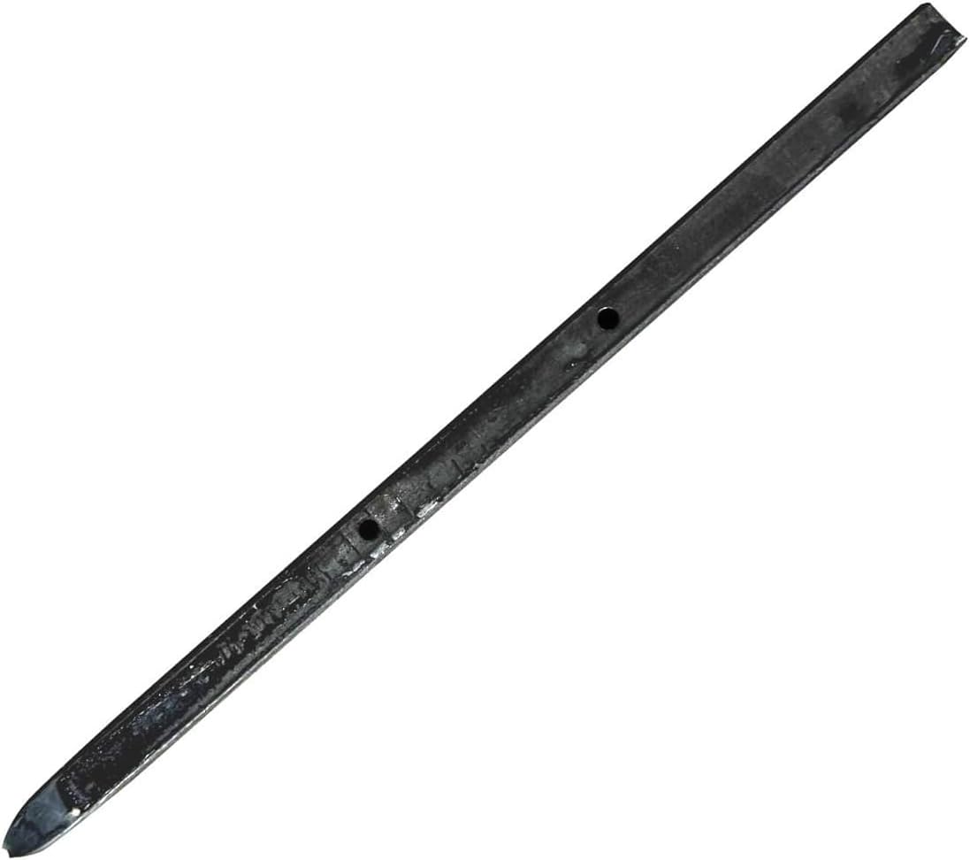 Sandbaggy Square Steel Concrete Form Stakes with Nail Holes - 5/8" Wide - Rust Resistant Coating - Removable, Reusable - Construction Grade Stakes (12 inch, 10)