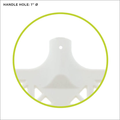 Pro Manure Fork Head Without Handle - Ultra Strong and Stable - Teeth Length: 7 3/4'' - Premium Pitchfork Replacement Head - White (2 Units)