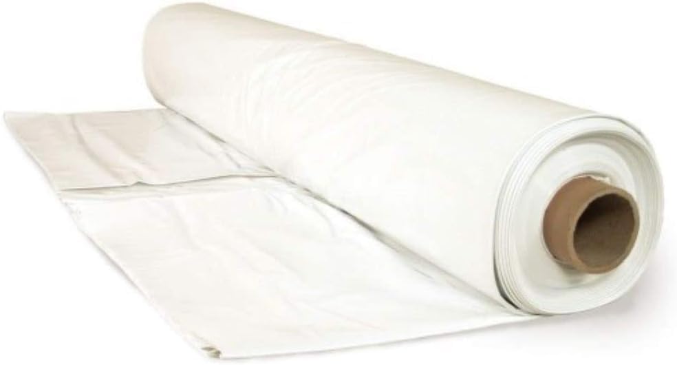 Farm Plastic Supply - 6 Mil White Plastic Sheeting - Overwintering Film, 6 Mil White Plastic Film, Greenhouse Plastic, Durable Plastic Sheeting (16' x 150')