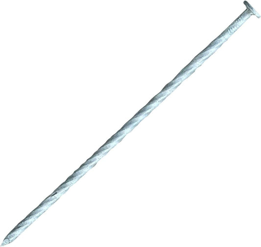 Sandbaggy 8" Heavy Duty Galvanized Artificial Turf Stakes - Spiral Landscape Nails - Ground Spikes/Pins - Synthetic Grass, Lawn, Edging, Weed Barrier Fabric, Garden (8 inch - Heavy Duty, 600, Count)