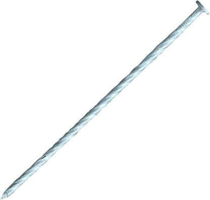 Sandbaggy 8" Heavy Duty Galvanized Artificial Turf Stakes - Spiral Landscape Nails - Ground Spikes/Pins - Synthetic Grass, Lawn, Edging, Weed Barrier Fabric, Garden (8 inch - Heavy Duty, 50, Count)
