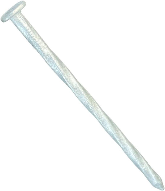 Sandbaggy 4 Inch Galvanized Artificial Turf Stakes - Spiral Landscape Nails - Ground Spikes/Pins for Synthetic Grass, Lawn, Edging, Weed Barrier Fabric, Garden (Steel, 100)