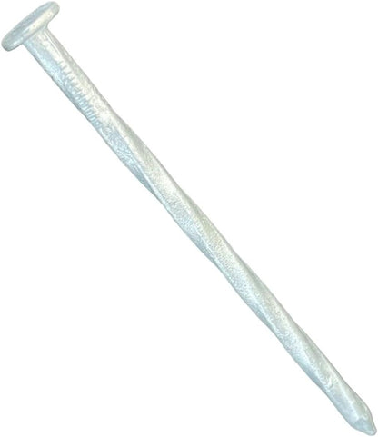 Sandbaggy 4 Inch Galvanized Artificial Turf Stakes - Spiral Landscape Nails - Ground Spikes/Pins for Synthetic Grass, Lawn, Edging, Weed Barrier Fabric, Garden (Steel, 65000)