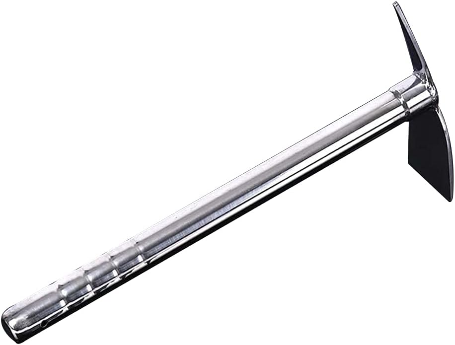 15 inch Stainless Steel Garden Hoe Pick Multipurpose Hand Tool Digging Weeding Turning Soil Mining Tools