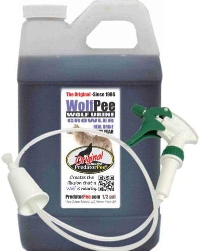 PredatorPee 100% Wolf Urine - Territorial Marking Scent - Creates Illusion That Wolf is Nearby