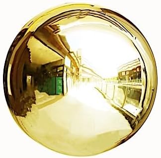 Balsa Circle 16 in Gold Stainless Steel Globe Gazing Reflective Mirror Balls Outdoor Garden Decor Centerpieces Wedding Party Events Reception Home Decorations Modern Ornaments Landscaping Accents