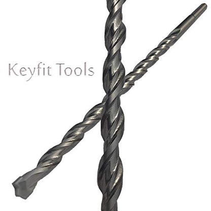 Keyfit Tools G.S.I. Contractor Grade Garden Stake Installation Tool Drill Bit Fast & Easily Install Garden Stakes Even in Frozen Soil Fiberglass Plant Support Stakes Tomato Cage Rebar Steel J Hook