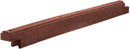 Playsafer Rubber Playground Border Edging Kit, 6' Flexible Heavy Duty Rubber Interlocking Playground Timber, No Dig Easy to Install (Neutral Brown, 16 Pack)