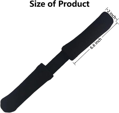 2Pcs Thickened Rowing Machine Handles Cover, Fits Most Rowing Machine, Non-Slip & Breathable Handle Cover（Black）