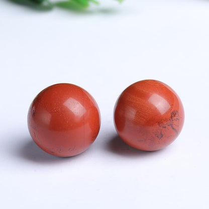 4-5CM/1.58-1.97inch Magical Natural Red Jasper Stone Ball Quartz Crystal Mineral Reiki Treatment Home Office Degaussing Decoration Collection Sphere (Red Jasper, 40-50mm)