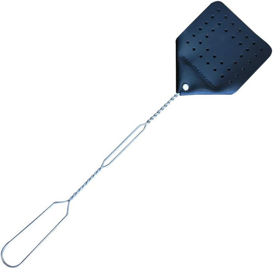 Leather Fly Swatter Set (1 Pack) – 17” Amish-Made Fly Swat w/Real Leather Paddle – Fly Swatters