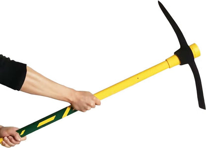 Pick Mattock with Heavy Duty Forged Construction, Adze and Ergonomic Non-Slip Handle for Gardening, Hunting, Landscaping and Outdoor,36 Inch
