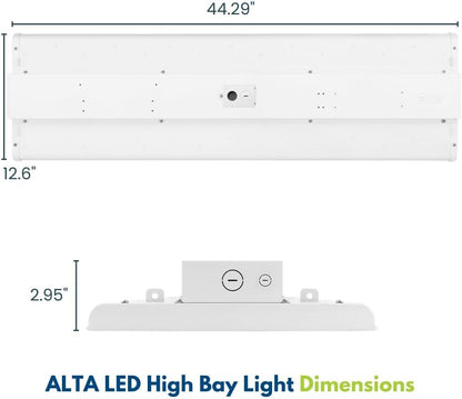 Konlite ALTA LED High Bay Light - 4FT - 300W/260W/230W - 47,500 Lumens - 5000K/4000K Selectable - 120-277V - 1000W Metal Halide Equal