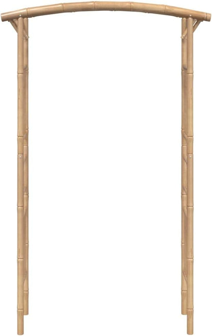 vidaxl Bamboo Garden Arch Arbor-Trellis-pergola 73.6" H x 46.5" L ic Farmhouse Style Patio Decoration Water- Outdoor