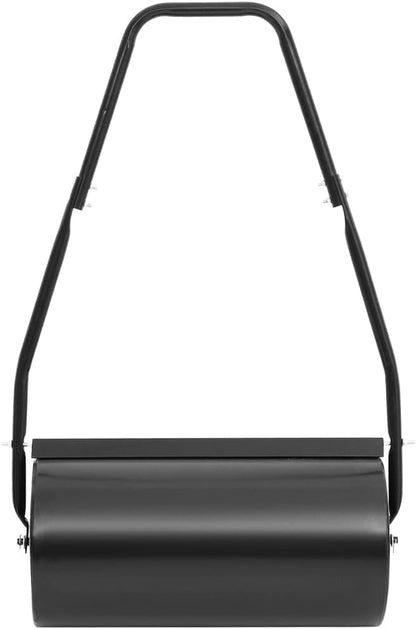 Garden Lawn Roller with Handle for Lawn Garden Yard, Grass Aerator, Yard Roller Black 11.1 gal Iron and Steel