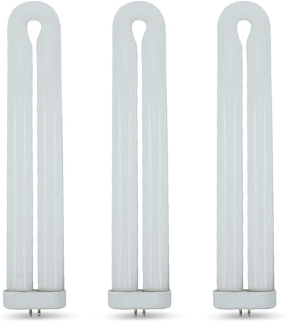 lumenivo FUL40T8 Fluorescent Black Light Bug Zapper Ultraviolet Replacement Bulb 40 Watt, G10Q-4 Square 4 Pin Base, T8 U Shape Bug Zapper Bulb Replacement - 3 Pack
