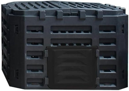 Large Fertilizer Fermentation Box, Plastic Compost Bin, Lightweight Outdoor Composting Box Suitable for Garden, Courtyard and Kitchen(Black,Small)