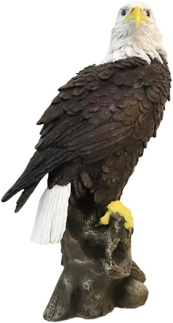 Garden Decor Sculptures Statues Outdoor, Bald Eagle Statue Christmas Animal Decoration, Home Patio