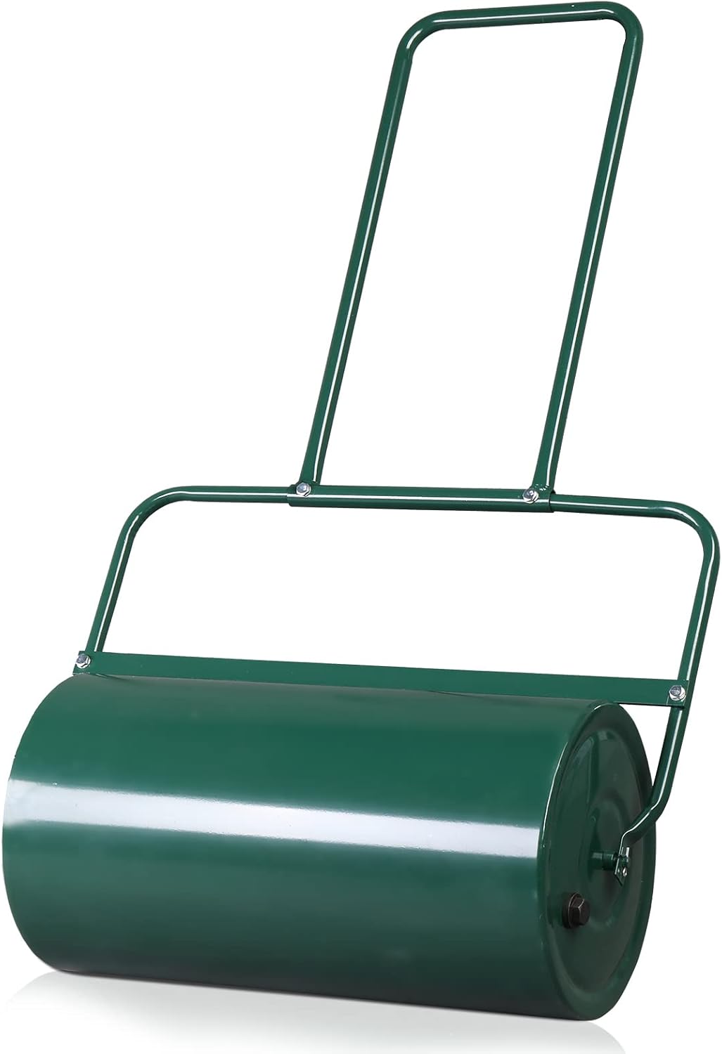 Outvita Lawn Roller, 13 Gallons Water and Sand Filled Garden Drum Roller with U Shaped Handle Tow beind Sod Roller for Planting, Seeding(Green)