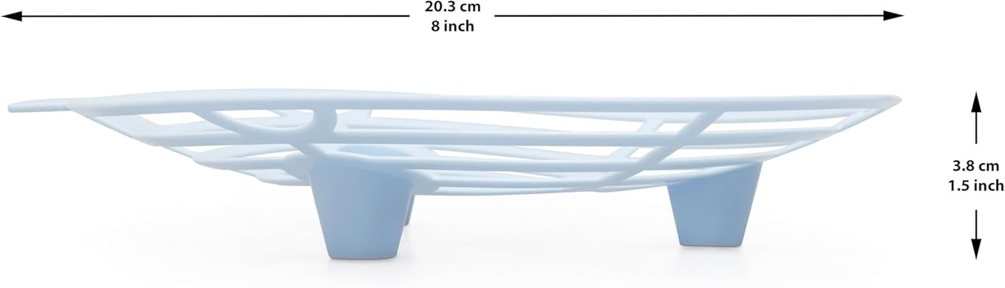 Melon Cradle 10 Pack - Blue, Lightweight, and Reusable Plastic Melon Support for Fruits and Vegetables - Complete with Garden Plant Tie Dispenser
