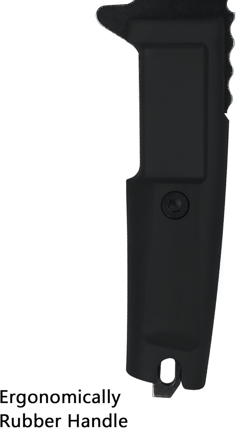 JXE JXO Hatchet, 9.8" Full Tang Camping Axe, Ergonomic Rubber Handle, with Durable Nylon Sheath for Bushcraft and Camping
