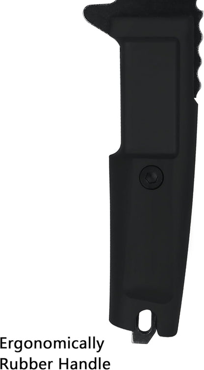 JXE JXO Hatchet, 9.8" Full Tang Camping Axe, Ergonomic Rubber Handle, with Durable Nylon Sheath for Bushcraft and Camping