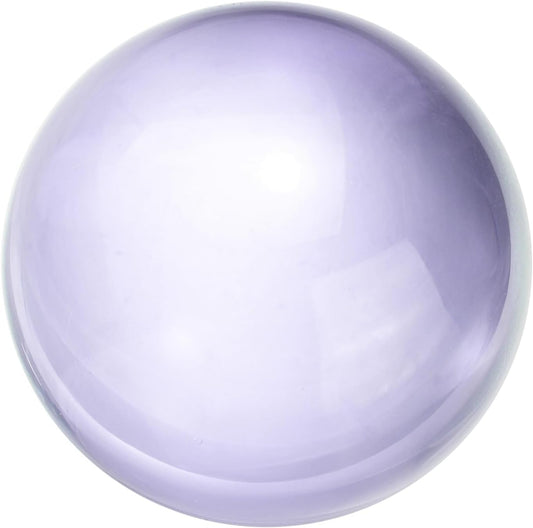 uxcell 50mm/2" Crystal Sphere Ball Glass Solid Decorative Sphere Crystal Ball Prop Ornament for Feng Shui Divination Fortune Telling Tabletop Fountain Decoration, Purple