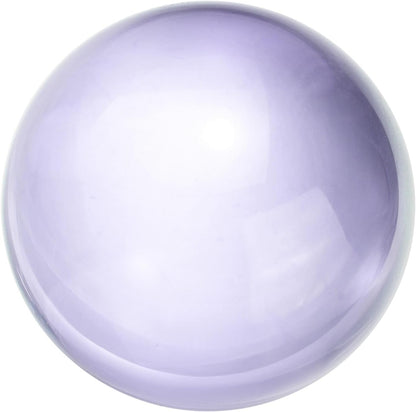 uxcell 40mm/1.6" Crystal Sphere Ball Glass Solid Decorative Sphere Crystal Ball Prop Ornament for Feng Shui Divination Fortune Telling Tabletop Fountain Decoration, Purple
