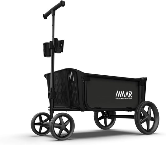 400lbs Large Capacity Collapsible Wagon Cart,Folding Utility Heavy Duty,All Terrain Big Wheels for