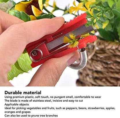 Garden Thumb Picking Knife Set, Fruit and Vegetable Harvesting Tool for Farm, Garden, Orchard, 10 Pack