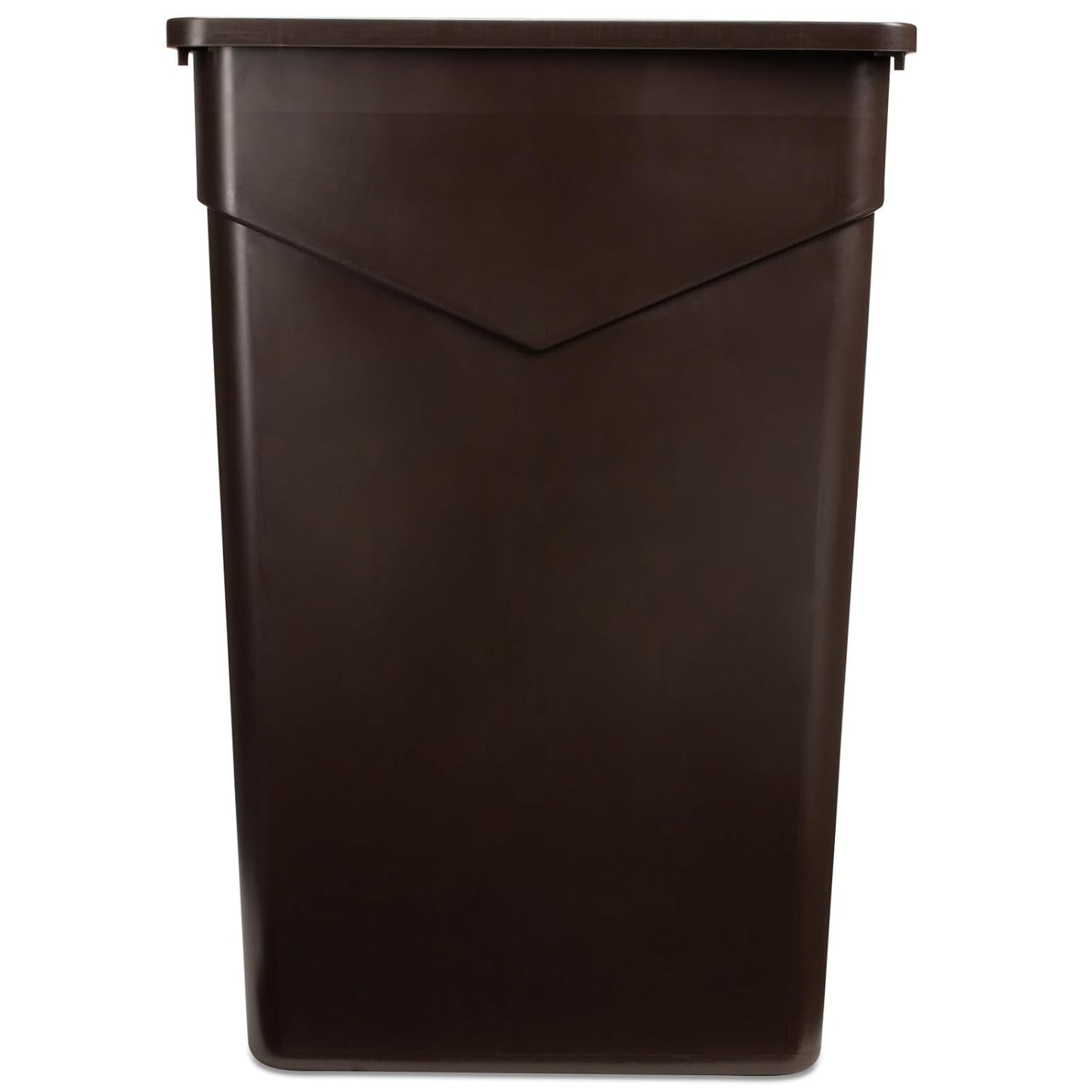 Carlisle FoodService Products 34202369 TrimLine Polyethylene Waste Container, 23 Gallon Capacity, 20" Length x 11" Width x 29.88" Height, Dark Brown (Case of 4)