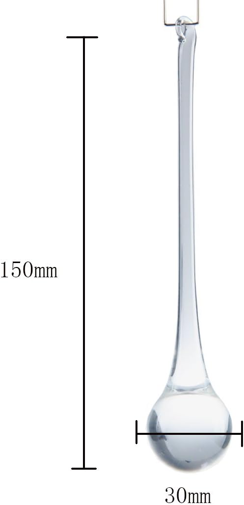 H&D 10pcs 5.9inch Large Suncatcher Crystal Raindrop Chandelier Prisms Hanging Drops Pendants Sun Catchers DIY Parts (Clear)
