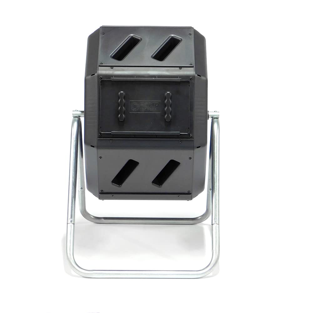 FCMP Outdoor IM2000 Tumbling Composter Canadian-Made, 100% Recycled Resin - Outdoor Rotating