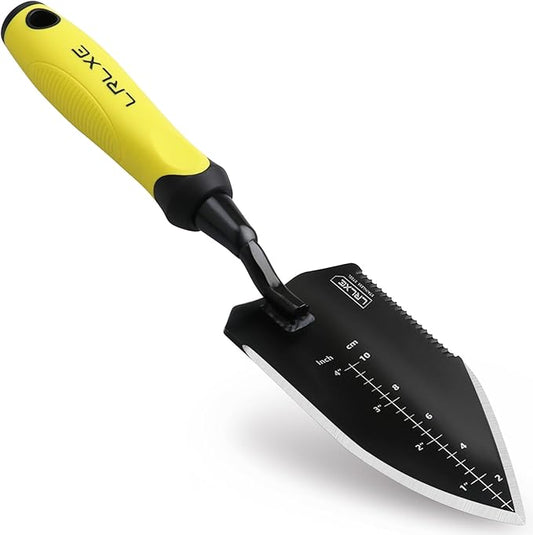 Garden Shovel-Heavy Duty Gardening Hand Trowel,Stainless Steel Garden Trowel with Rubberized Handle,Trowel Gardening Tools for Soil Digging,Transplanting,and Planting(Hand Trowel)