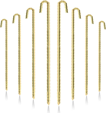Landscape Stakes 20 Pack, 10 Inch Garden Landscape Anchoring Stakes for Terrace Board, Landscape Edging Coil, Grass Barrier, Bender Board, Weed Barrier Landscape， Garden Inflatable Decor Fixing