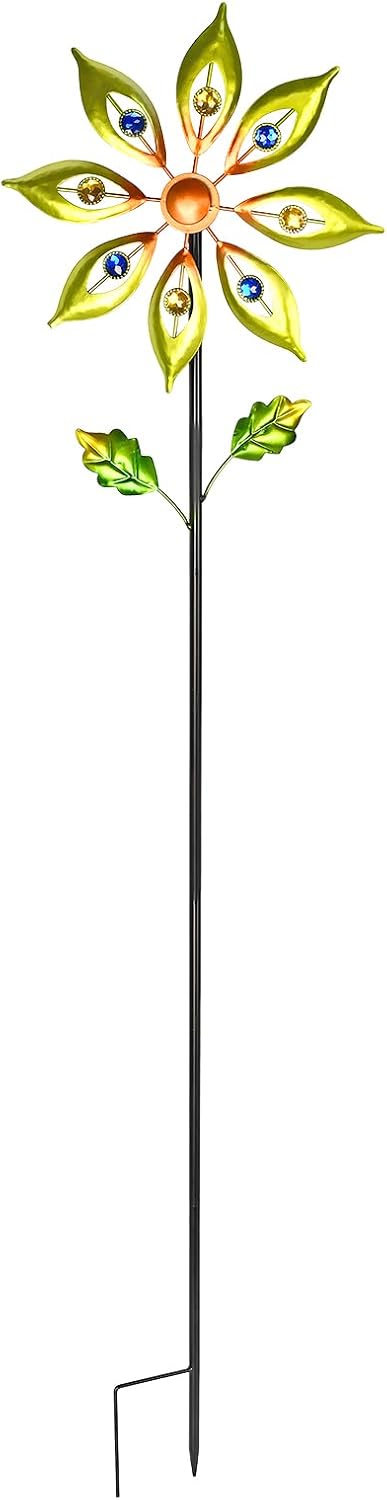 Decorative Garden Stakes Wind Spinners Outdoor Clearance Metal Yard Art Gifts for Women Grandma Mom for Lawn Patio Yard Pathway Driveway Ornaments