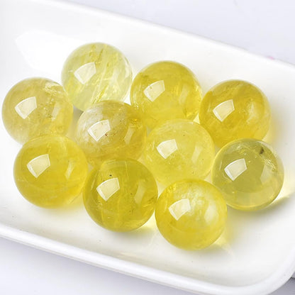 6-7cm/2.36-2.75inch Topaz Ball Polished Natural Yellow Crystal Sphere Decorative Sphere Healing Crystals Ball Healing Stone Crafts Home Decor Ornament Gifts (Topaz, 60-70mm)