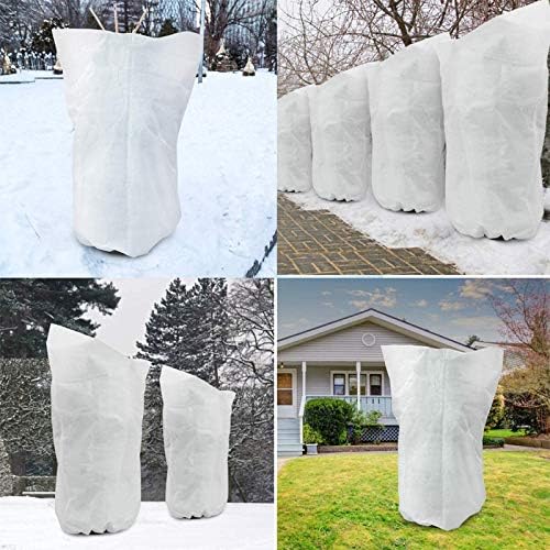 GardenPal Plant Covers Freeze Protection, 75''×90'' Thicken Frost Cloth with Drawstring Reusable for Outdoor Plants (75''×90''(1pc))